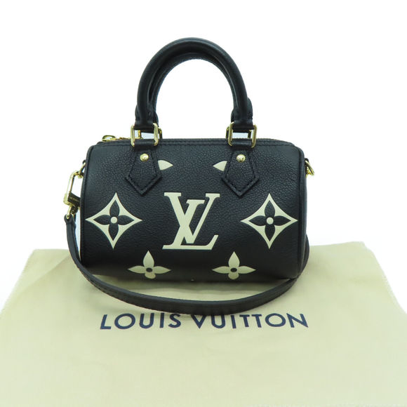 Louis Vuitton LV GHW Nano Speedy 2way Shoulder Handbag Monogram Empreinte - Picture 8 of 12